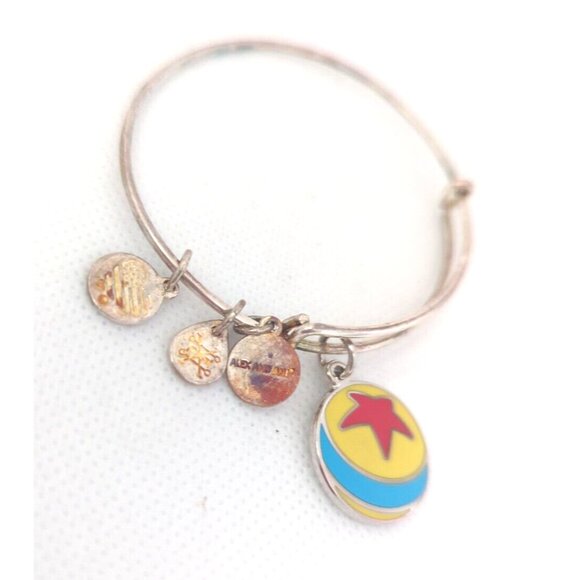 Alex And Ani Toy Story Ball Pixar Disney Bangle Bracelet Silver - Picture 2 of 3
